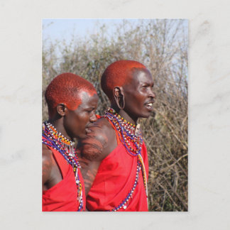Maasai Warrior-3 Postkarte