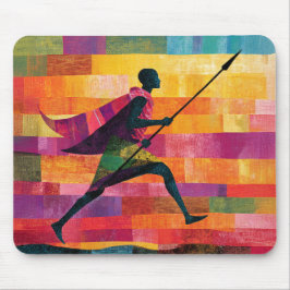 Maasai Warriors Reise Mousepad