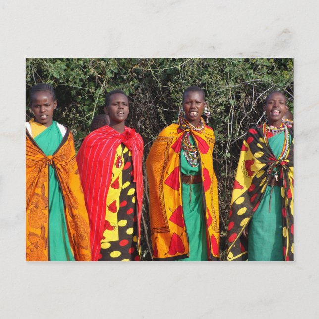 Maasai Women - 1 Postkarte (Vorderseite)
