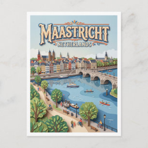 Maasboulevard Maastricht Niederlande Postkarte
