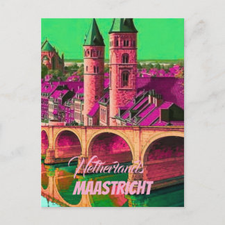 Maastricht Niederlande Reiseplakat – Europäische C Postkarte