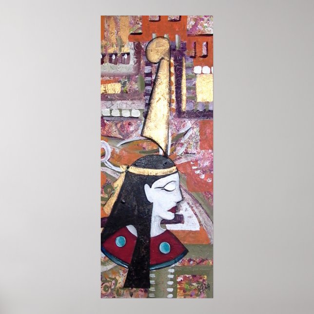 Maat - Ägyptische Göttin Art Print Poster (Vorne)