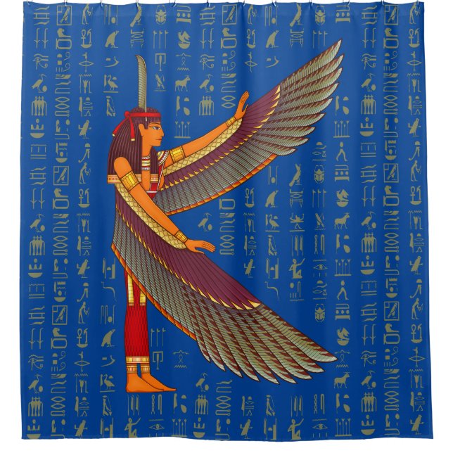 Ma'at Goddess Duschvorhang (Vorderseite)