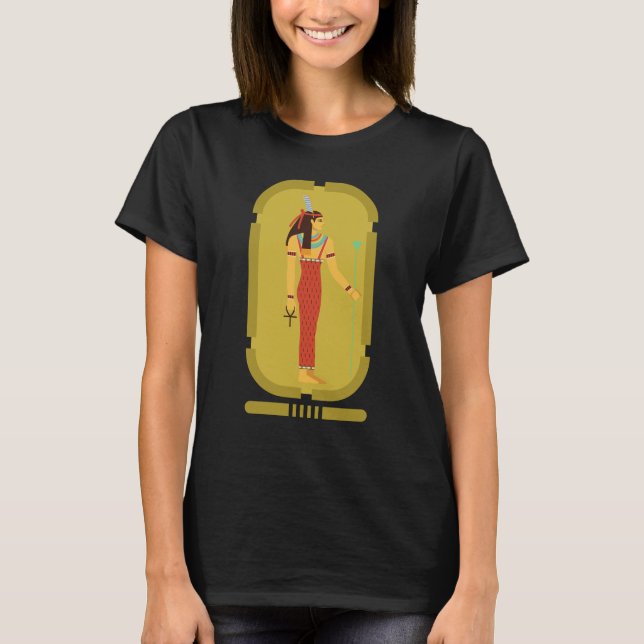 Maat On Gold Cartouche T-Shirt (Vorderseite)