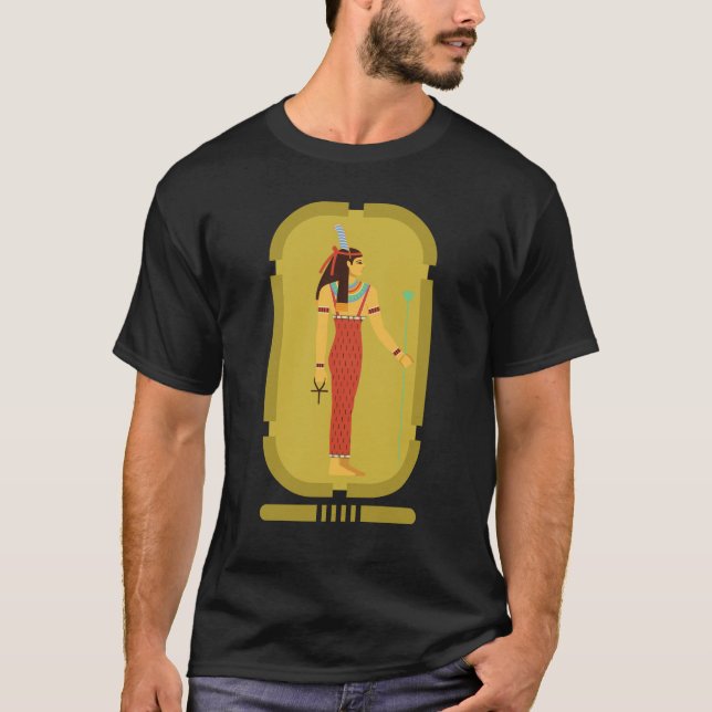 Maat On Gold Cartouche T-Shirt (Vorderseite)