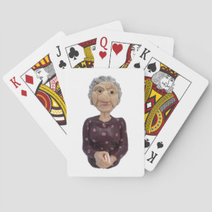 Mabel - Gewitterte Alte Frau Spielkarten