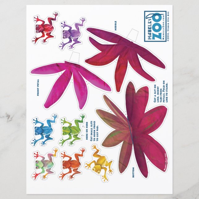 Mabell's Zoo Frog Cutouts (Vorderseite)