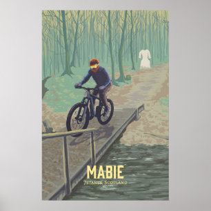 Mabie Mountainbike-Reiseplakat Poster