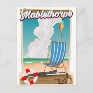 Mablethorpe Holiday Poster Postkarte