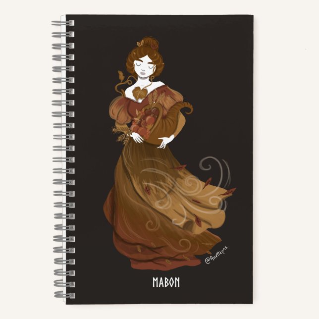 Mabon A5 Notebook Notizbuch (Vorderseite)