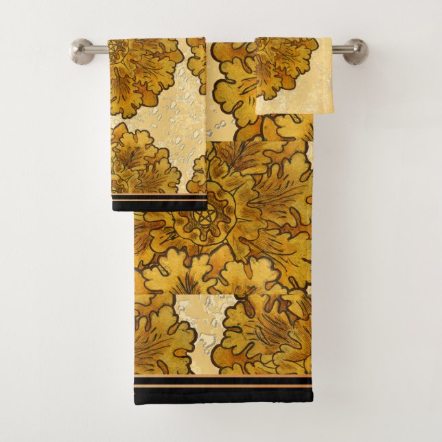 Mabon Equinox Oak Blätter Badhandtuch Set (Insitu)