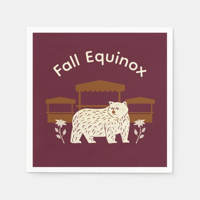 Mabon Harvest Fall Equinox Einladung Serviette (Vorderseite)