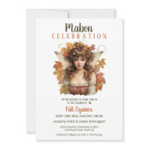 Mabon Harvest Fall Equinox Retro Fairy