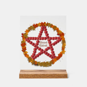 Mabon Pentagramm Acrylschild