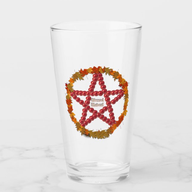 Mabon Pentagramm Glas (Vorderseite)