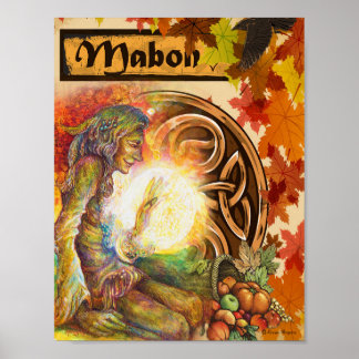 MABON POSTER DE SABBAT ÉQUINOX WICCAN AUTOMNE