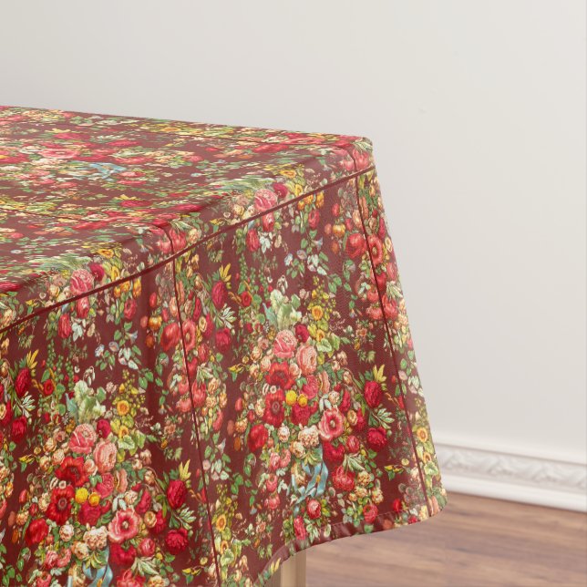 Mabon Segen Herbst Equinox auf Burgund Floral Tischdecke (Beispiel)
