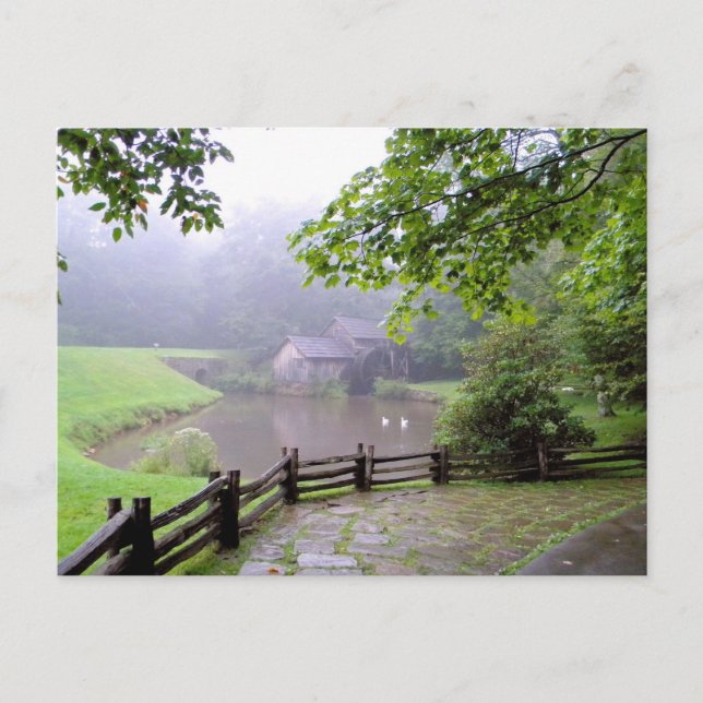 Mabry Mill, Blueridge Parkway, VA Postkarte (Vorderseite)