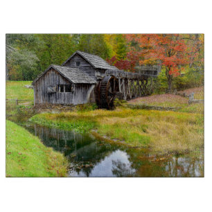 Mabry Mill im Herbst Schneidebrett