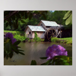 Mabry Mill - Malerei Poster