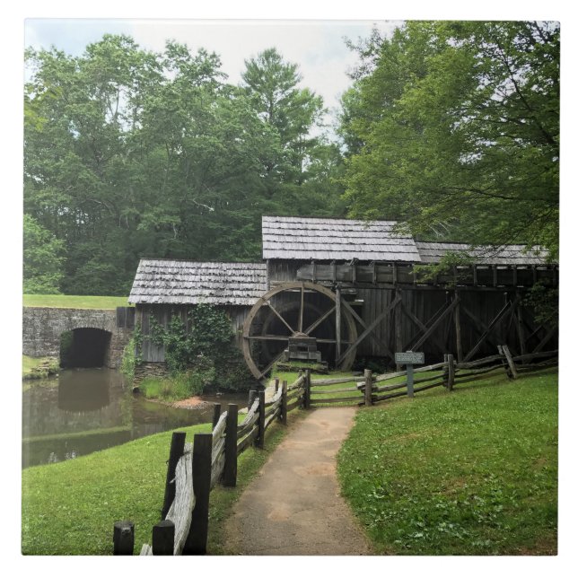 Mabry Mill, Virginia Fliese (Vorderseite)