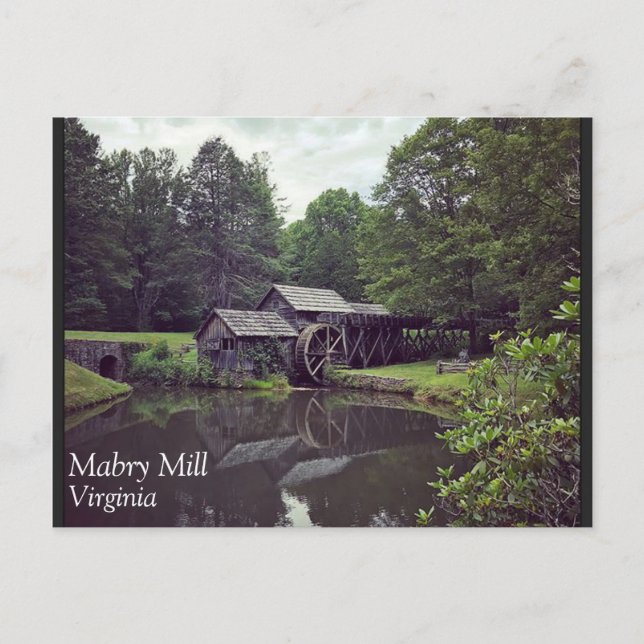 Mabry Mill, Virginia Postkarte (Vorderseite)