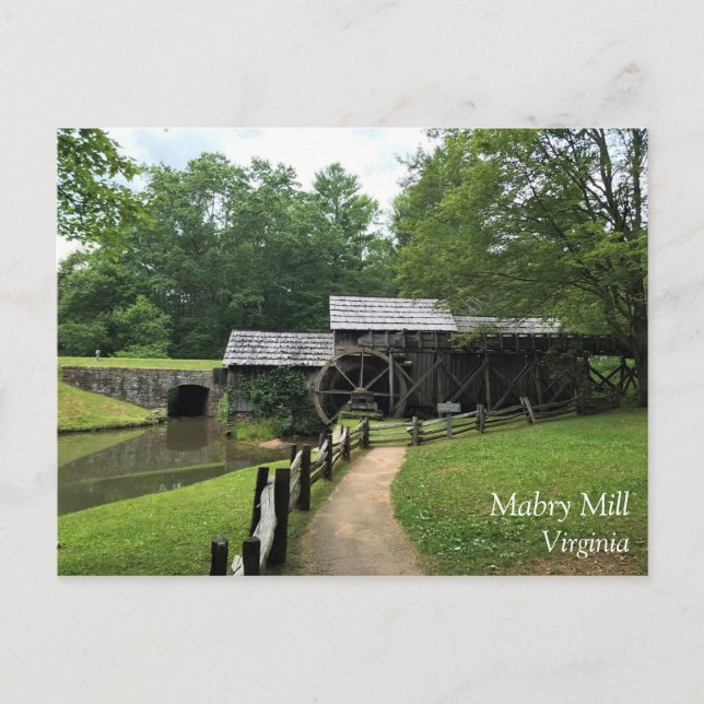 Mabry Mill, Virginia Postkarte (Vorderseite)