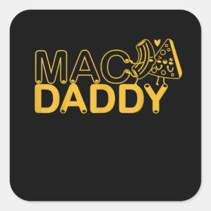 Mac and Cheese Nutrition Funny Erntedank Mac Quadratischer Aufkleber