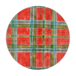 MAC BAIN TARTAN 12" Round Cutting Board Schneidebrett