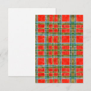 MAC BAIN TARTAN 3,5x5 Flachkarte Dankeskarte