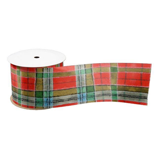 MAC BAIN TARTAN 3" Breitseitiges Satinband (Spule)