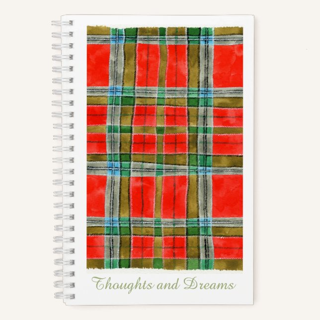 MAC BAIN TARTAN 5.5x8.5 SpiralNotebook Notizbuch (Vorderseite)