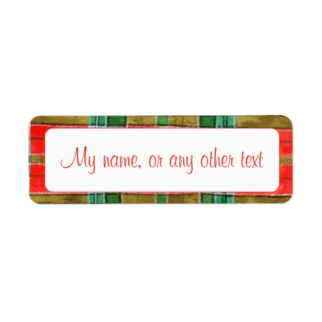 MAC BAIN TARTAN .75"x2.25"-Labels (Vorne)