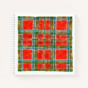 MAC BAIN TARTAN 8,5x8,5 Spiralblock Notizbuch
