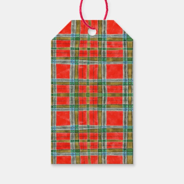 MAC BAIN TARTAN Geschenktasten Geschenkanhänger (Vorderseite)