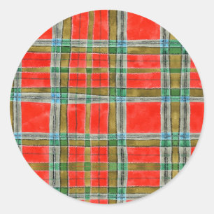 MAC BAIN TARTAN Kleine Rundkleber Runder Aufkleber