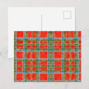 MAC BAIN TARTAN Postkarte