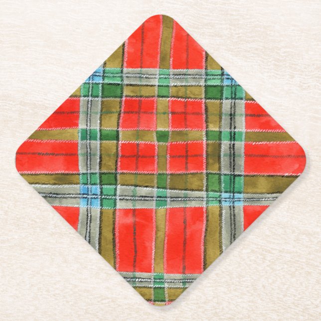 MAC BAIN TARTAN Untersetzer für Diamantpapiere (Vorderseite)