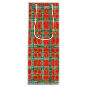 MAC BAIN TARTAN Weinbeutel Geschenktüte Für Weinflaschen