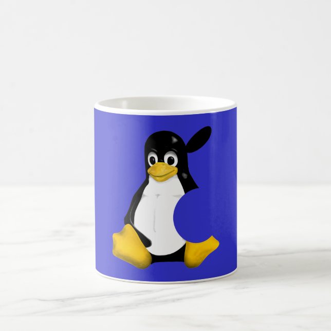 MAC BIRNEN-APPLES LINUX TUX KAFFEETASSE (Mittel)