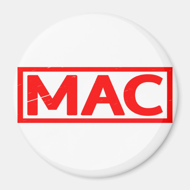 Mac-Briefmarke Magnet (Vorne)