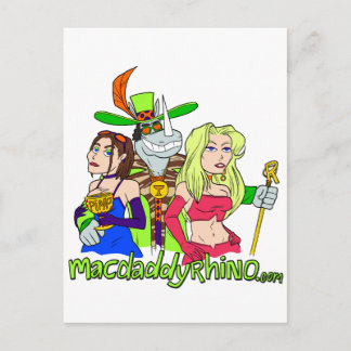 Mac Daddy Rhino Postkarte