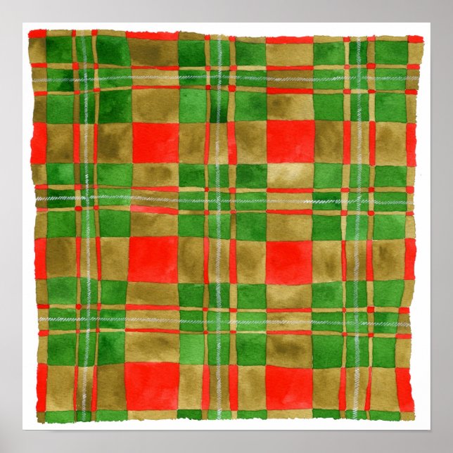 MAC GREGOR TARTAN 16"x16" Poster (Devant)