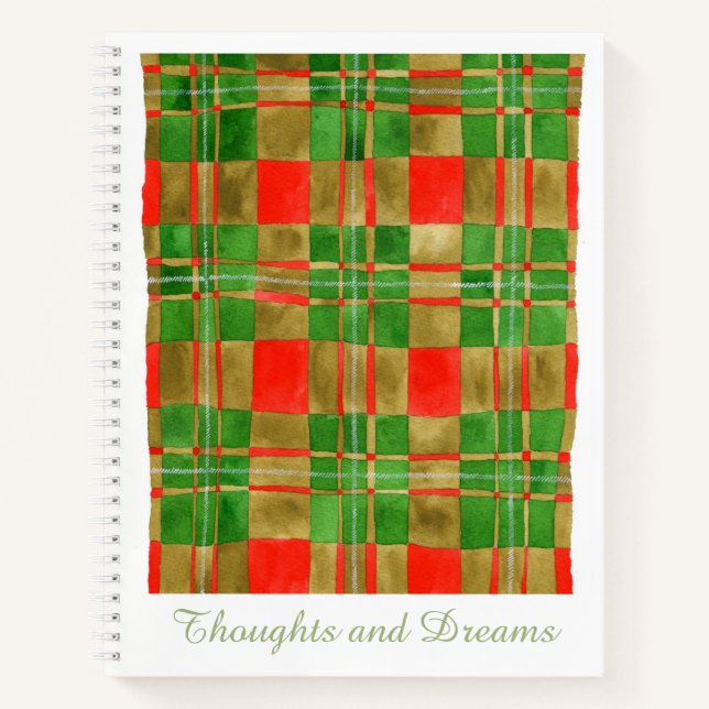 MAC GREGOR TARTAN 8.5x11 Spiral-Notebook Notizbuch (Vorderseite)