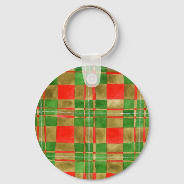MAC GREGOR TARTAN Aluminium Runder Schlüsselanhäng Schlüsselanhänger (Vorderseite)