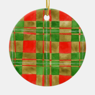 MAC GREGOR TARTAN Cercle en céramique ornement