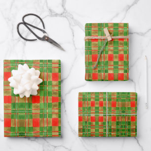 MAC GREGOR TARTAN-Flachblattüberzugspapier Geschenkpapier Set