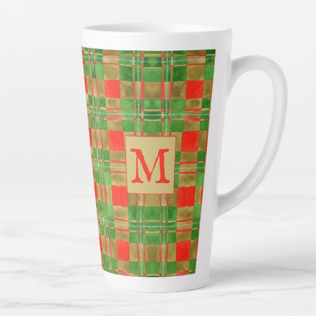 MAC GREGOR TARTAN Große Latte-Tasse + Ursprünglich Milchtasse (Rechts)
