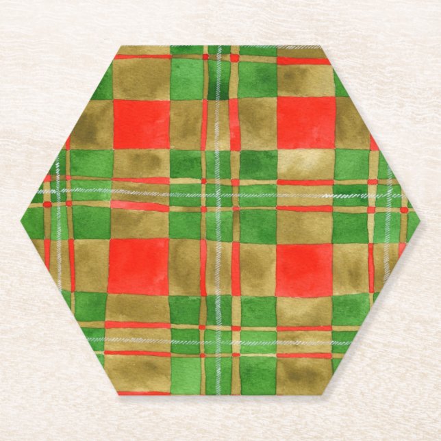 MAC GREGOR TARTAN Hexagon Paper Untersetzer (Vorderseite)