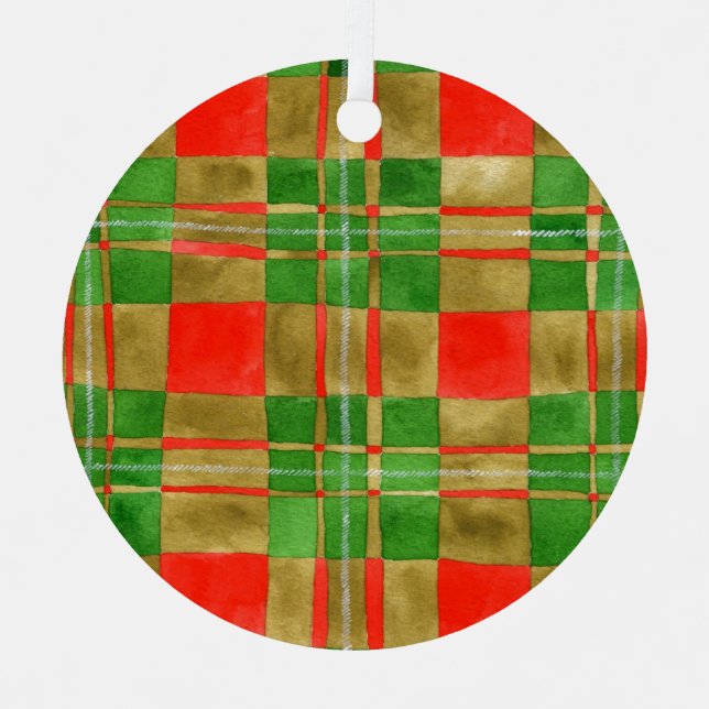 MAC GREGOR TARTAN Metallzirkel Ornament (Vorderseite)